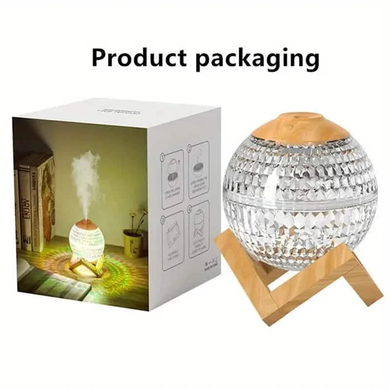 Ultrasonic Moon Night Light Humidifier Dimmable USB Humidificador Mist Maker Health & Wellness - Tophatter Daily Deals
