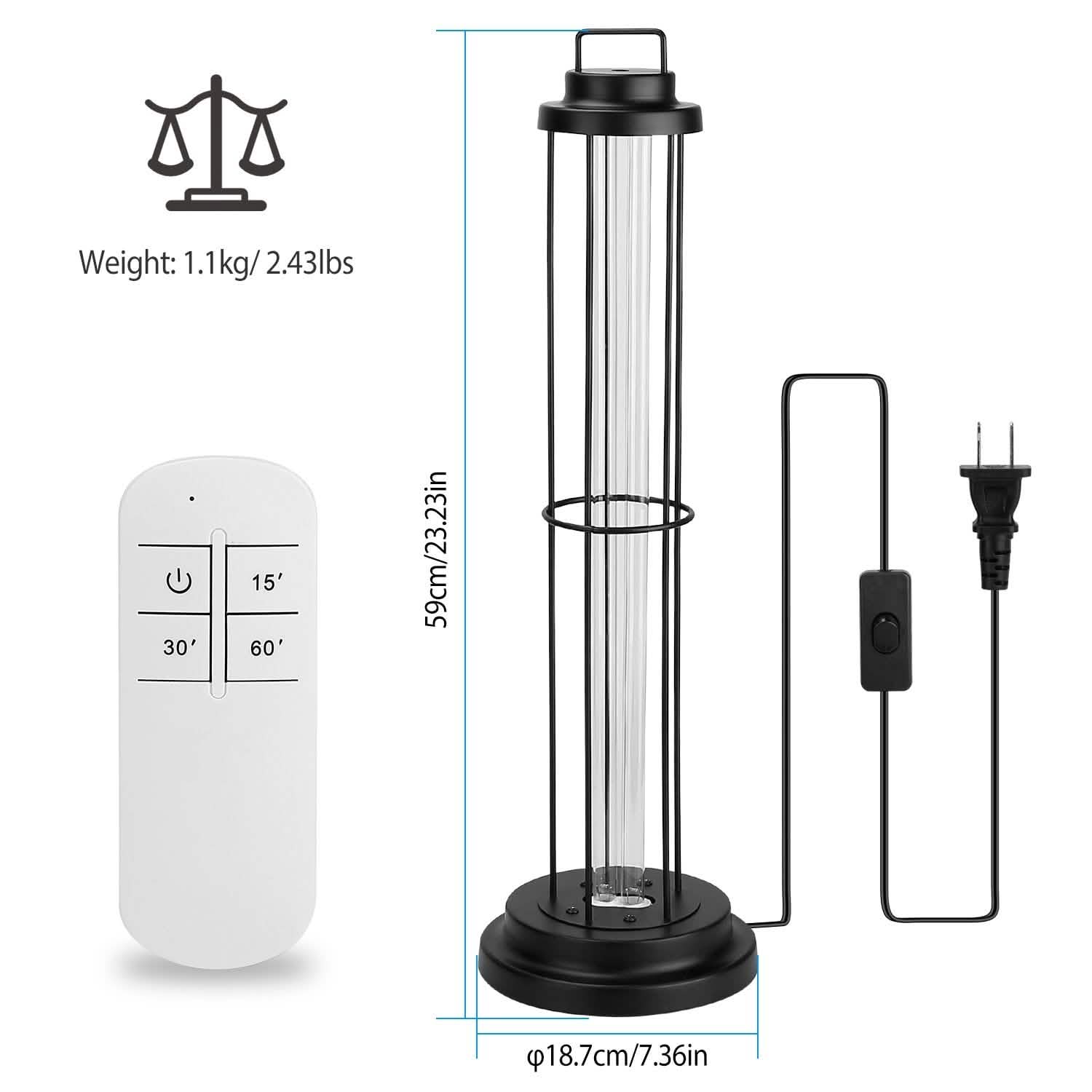 Ultraviolet Disinfection Sterilizer Tube Light Health & Wellness - Tophatter Daily Deals