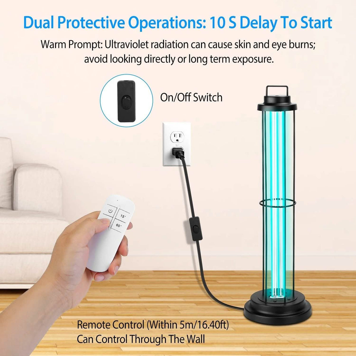 Ultraviolet Disinfection Sterilizer Tube Light Health & Wellness - Tophatter Daily Deals