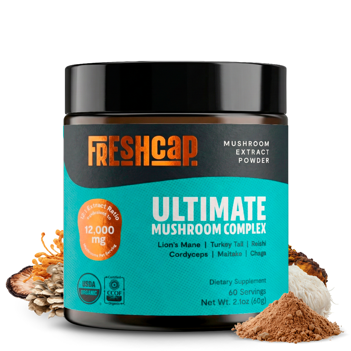 Organic Mushroom Extract Powder Blend Health & Wellness - Tophatter Daily Deals