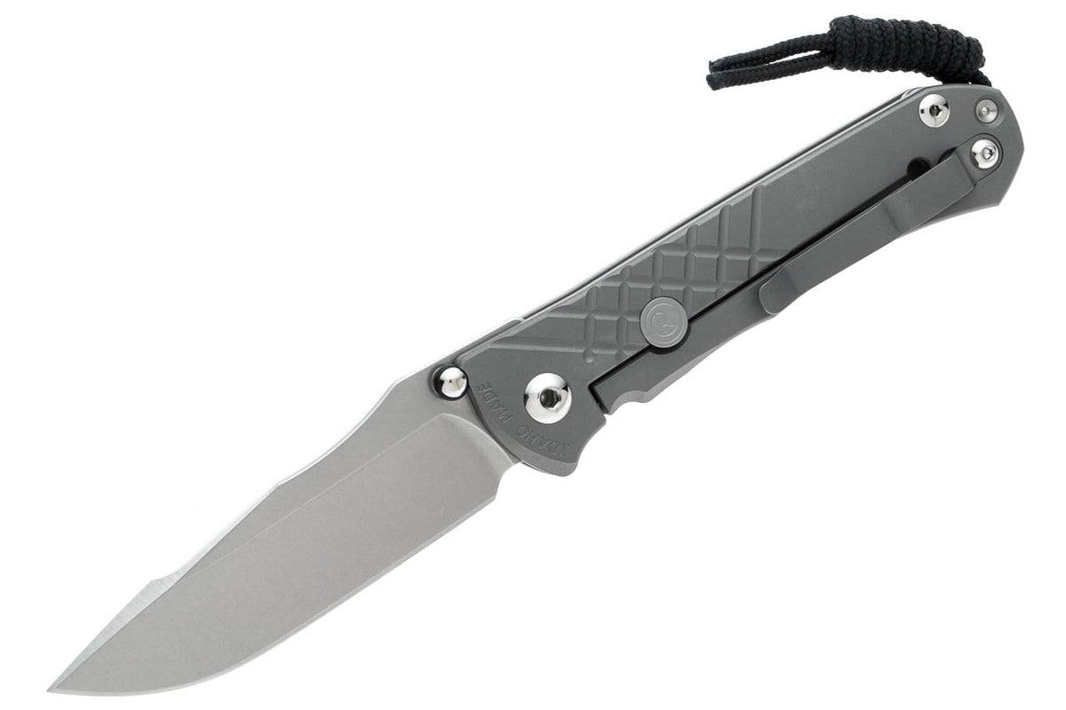 Chris Reeve Knives Umnumzaan - Left Handed Glass Blasted Handle - Drop Point - UMN-1013 - Tophatter Daily Deals