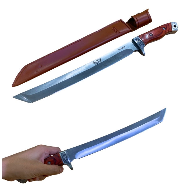 UNBRANDED BUCK 86 KNIFE LARGE - Tophatter's Army Deals KNIVES - Tophatter Daily Deals