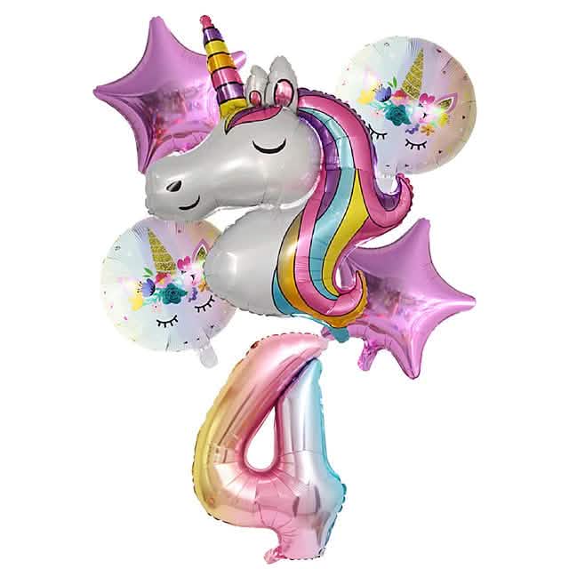 Unicorn Balloons for Birthday Decorations 4 School, Office & Art Supplies - Tophatter Daily Deals