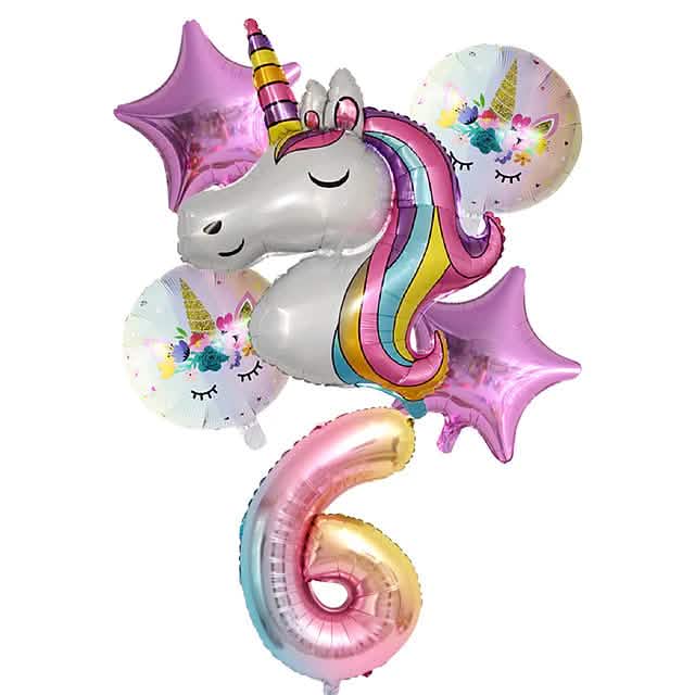 Unicorn Balloons for Birthday Decorations 6 School, Office & Art Supplies - Tophatter Daily Deals