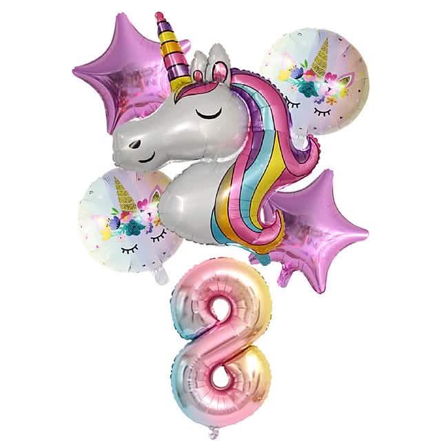 Unicorn Balloons for Birthday Decorations 8 School, Office & Art Supplies - Tophatter Daily Deals