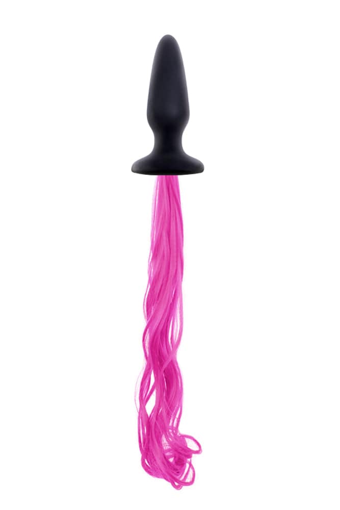 NS Novelties - UnicornTails - Tail Plug - Black/Pink Sex Toy - Tophatter Daily Deals