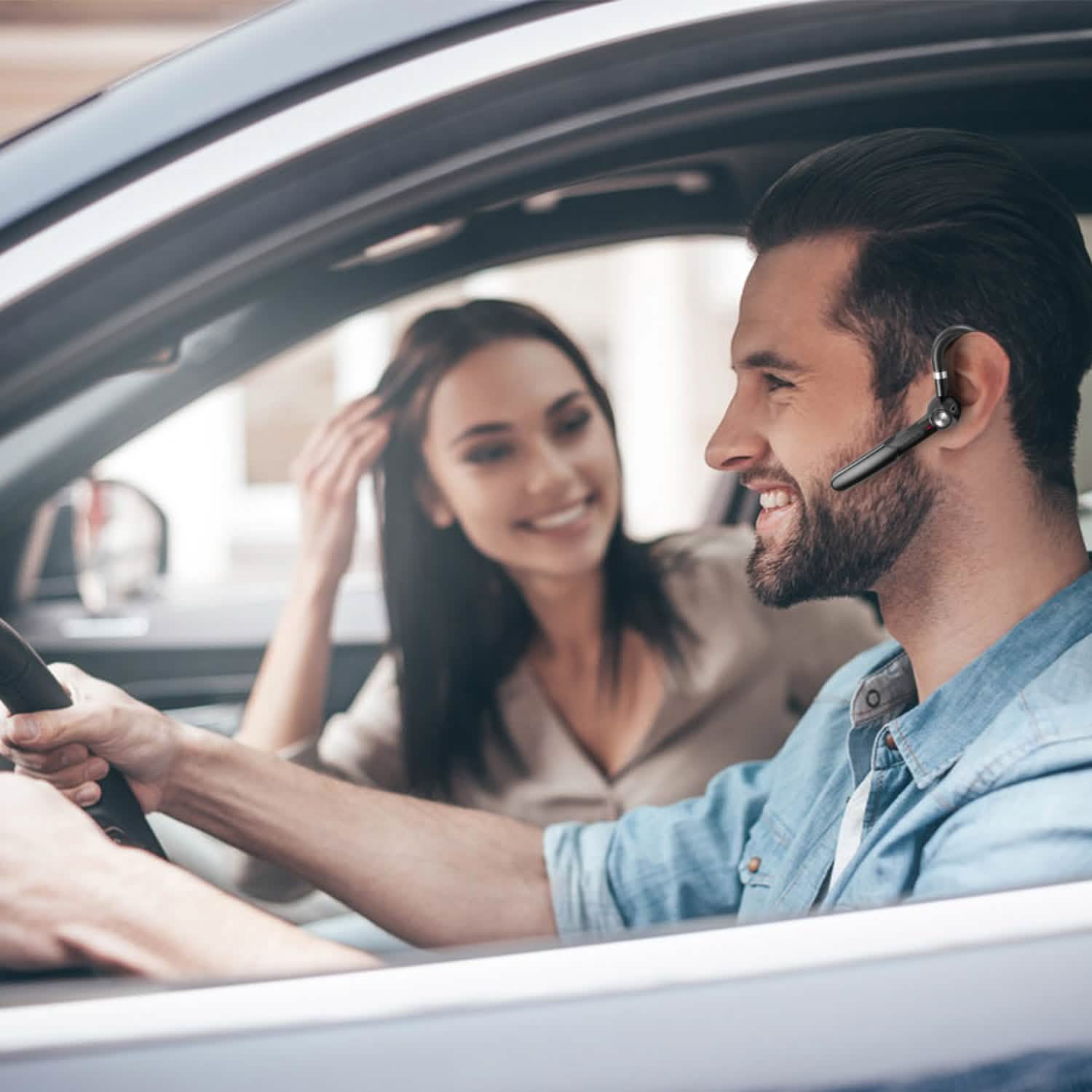 Unilateral V5.0 Wireless in-Ear Headset with Hook Mobile Accessories - Tophatter Daily Deals