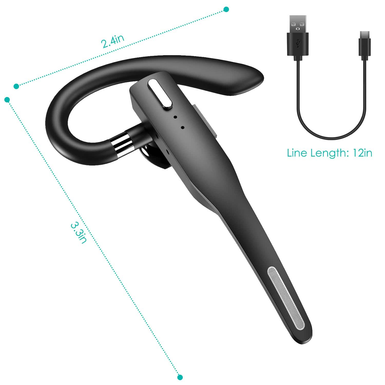 Unilateral Wireless V5.1 Business Earpiece with Charging Case Mobile Accessories - Tophatter Daily Deals