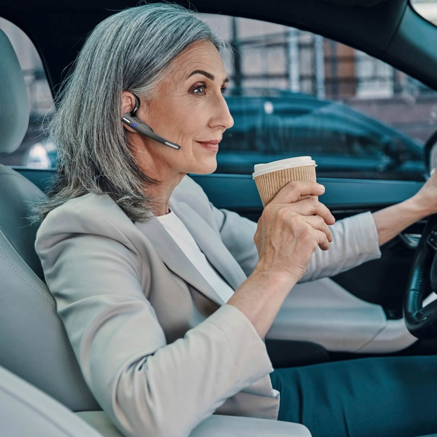 Unilateral Wireless V5.1 Business Earpiece with Charging Case Mobile Accessories - Tophatter Daily Deals