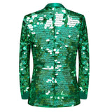 Unique Design Striped Sequin Host Stage Suit Bar Jacket Men Blazer - Tophatter Daily Deals