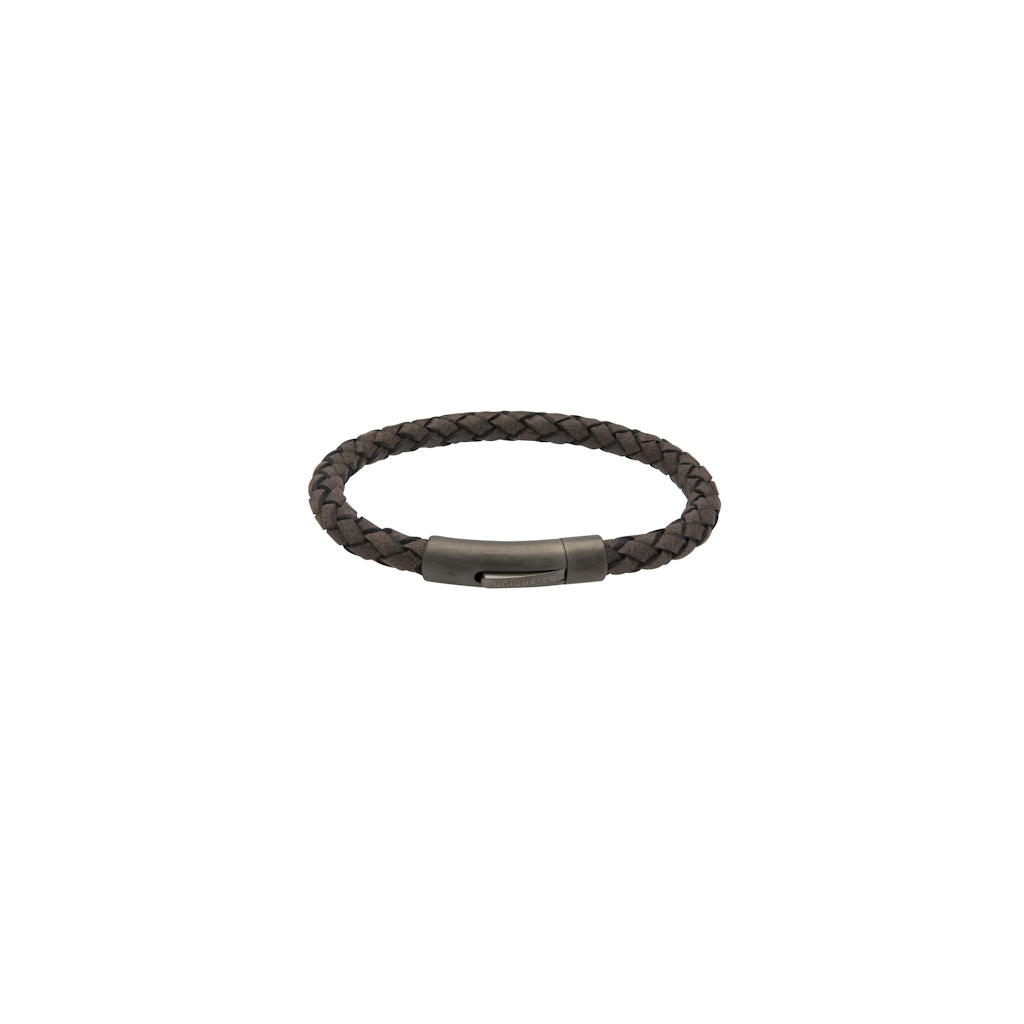 Unique Leather Bracelets Moro Leatherbrac.Bl Edge Jewllery - Tophatter Daily Deals