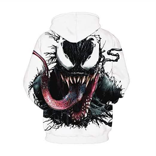 Unisex 3D Pattern Venom Printed Hoodies Men's Outerwear - Tophatter Daily Deals