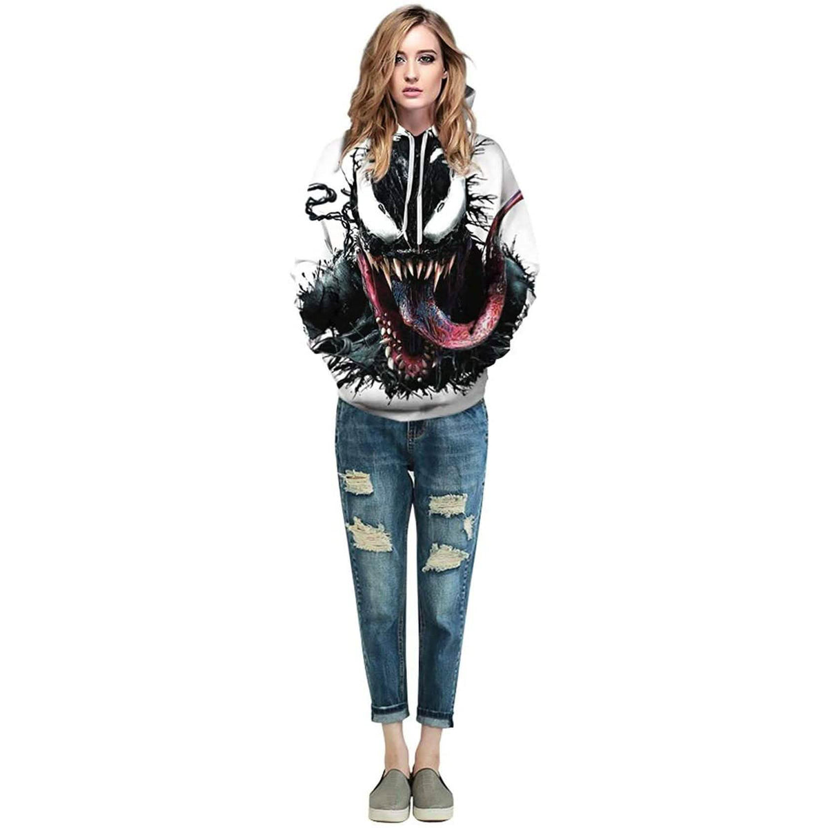 Unisex 3D Pattern Venom Printed Hoodies Men's Outerwear - Tophatter Daily Deals