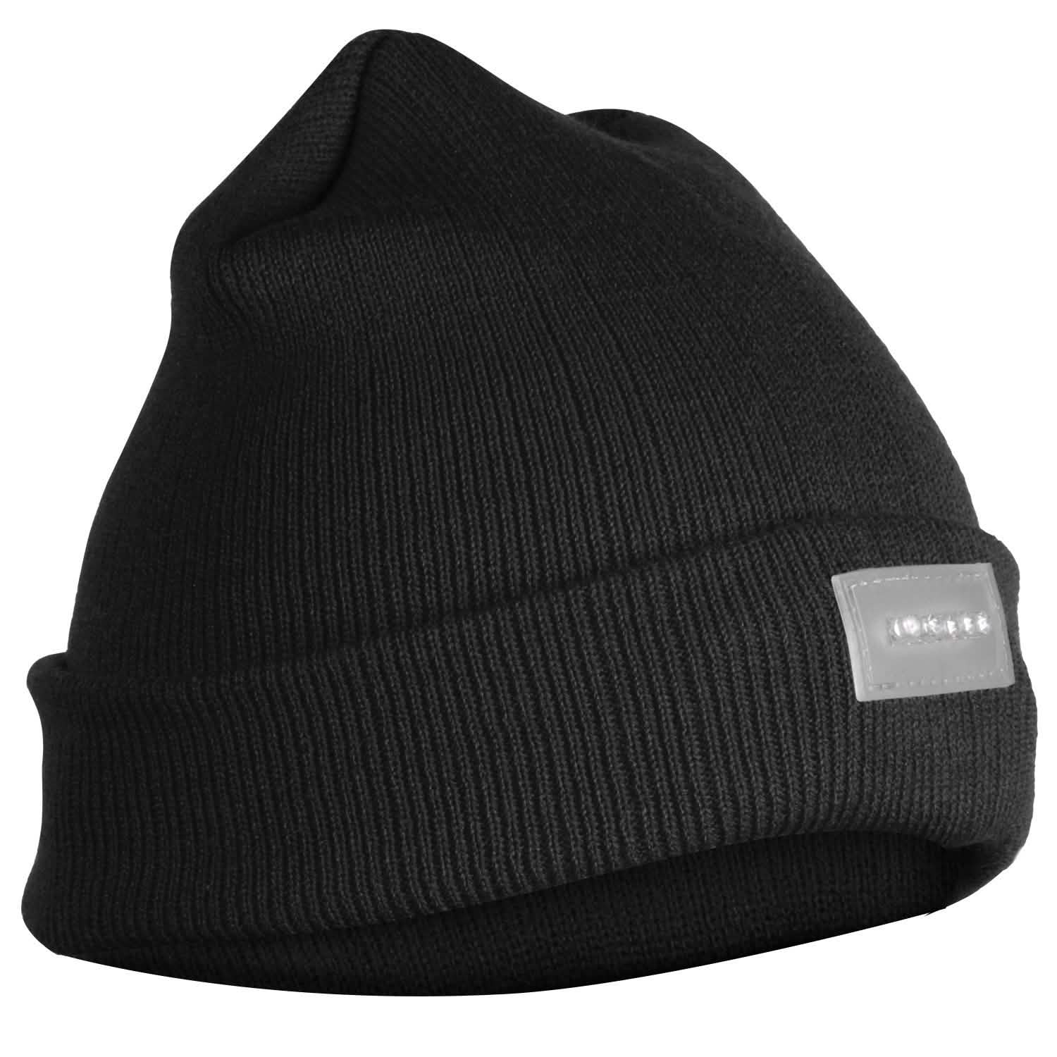 Unisex 5 LED Knitted Beanie Winter Warm Hat Black Hats - Tophatter Daily Deals