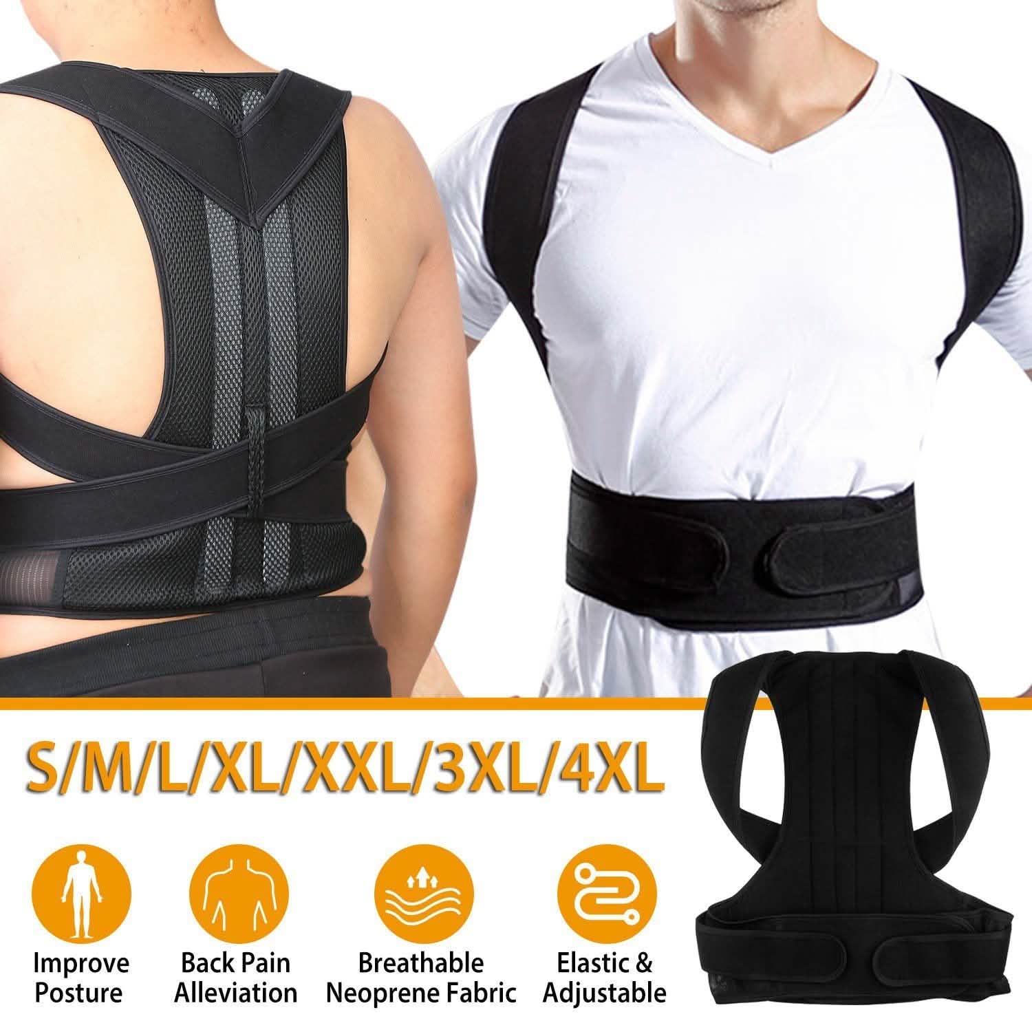 Unisex Back Posture Corrector Health & Wellness - Tophatter Daily Deals