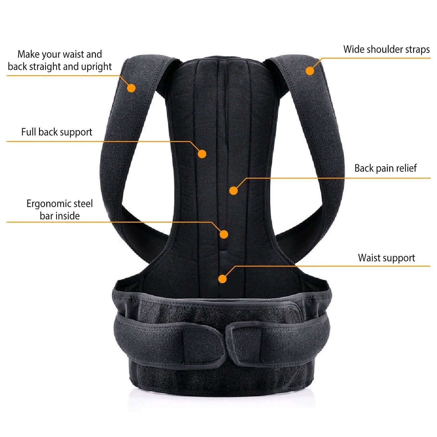 Unisex Back Posture Corrector Health & Wellness - Tophatter Daily Deals