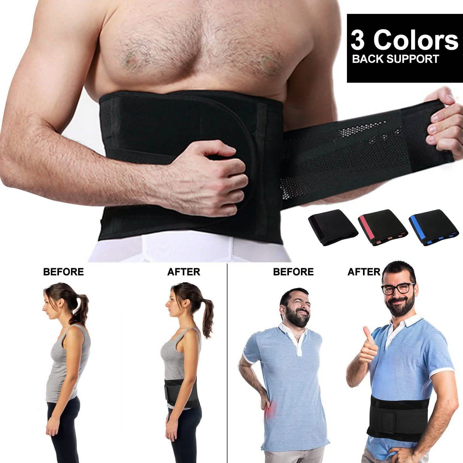 Unisex Back Support Belt Health & Wellness - Tophatter Daily Deals