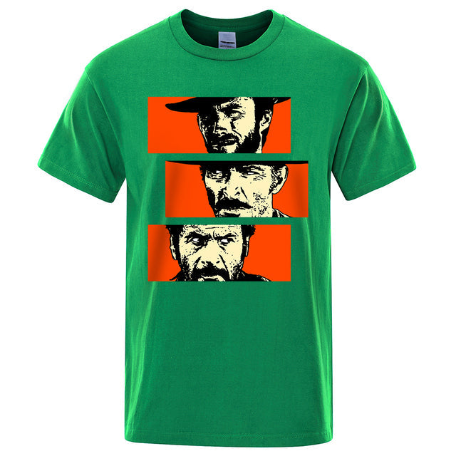 Unisex breathable Cotton T-shirt Round Neck Green Tee - Tophatter Daily Deals