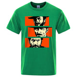Unisex breathable Cotton T-shirt Round Neck Green Tee - Tophatter Daily Deals