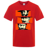 Unisex breathable Cotton T-shirt Round Neck Red Tee - Tophatter Daily Deals