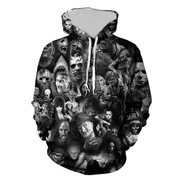 Unisex Characters Skull 3D Printed Hoodies Black Men's Outerwear - Tophatter Daily Deals