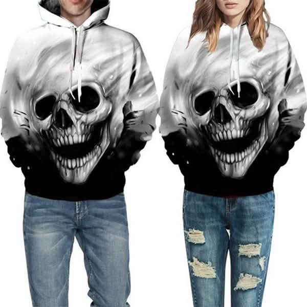 Unisex Characters Skull 3D Printed Hoodies Men's Outerwear - Tophatter Daily Deals