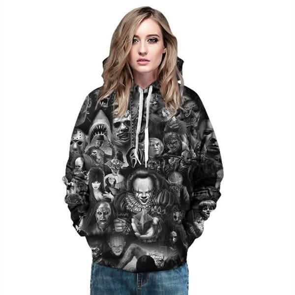Unisex Characters Skull 3D Printed Hoodies Men's Outerwear - Tophatter Daily Deals