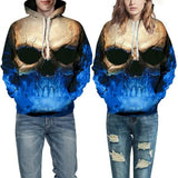 Unisex Characters Skull 3D Printed Hoodies Men's Outerwear - Tophatter Daily Deals