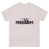 Charlie Kirk FREEDOM Shirt, RIP Memorial American Flag T-Shirt Ice Grey T-Shirt - Tophatter Daily Deals