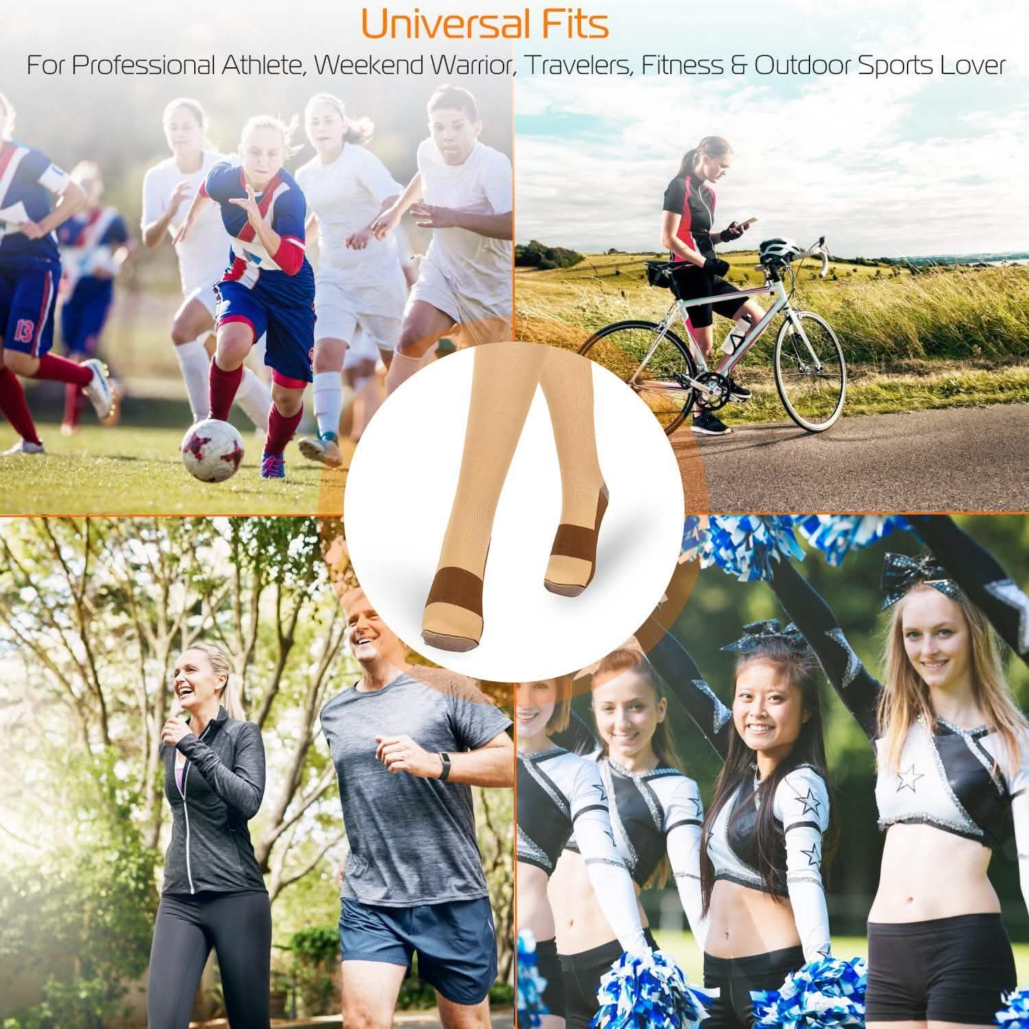 Unisex Copper Compression Socks Health & Wellness - Tophatter Daily Deals