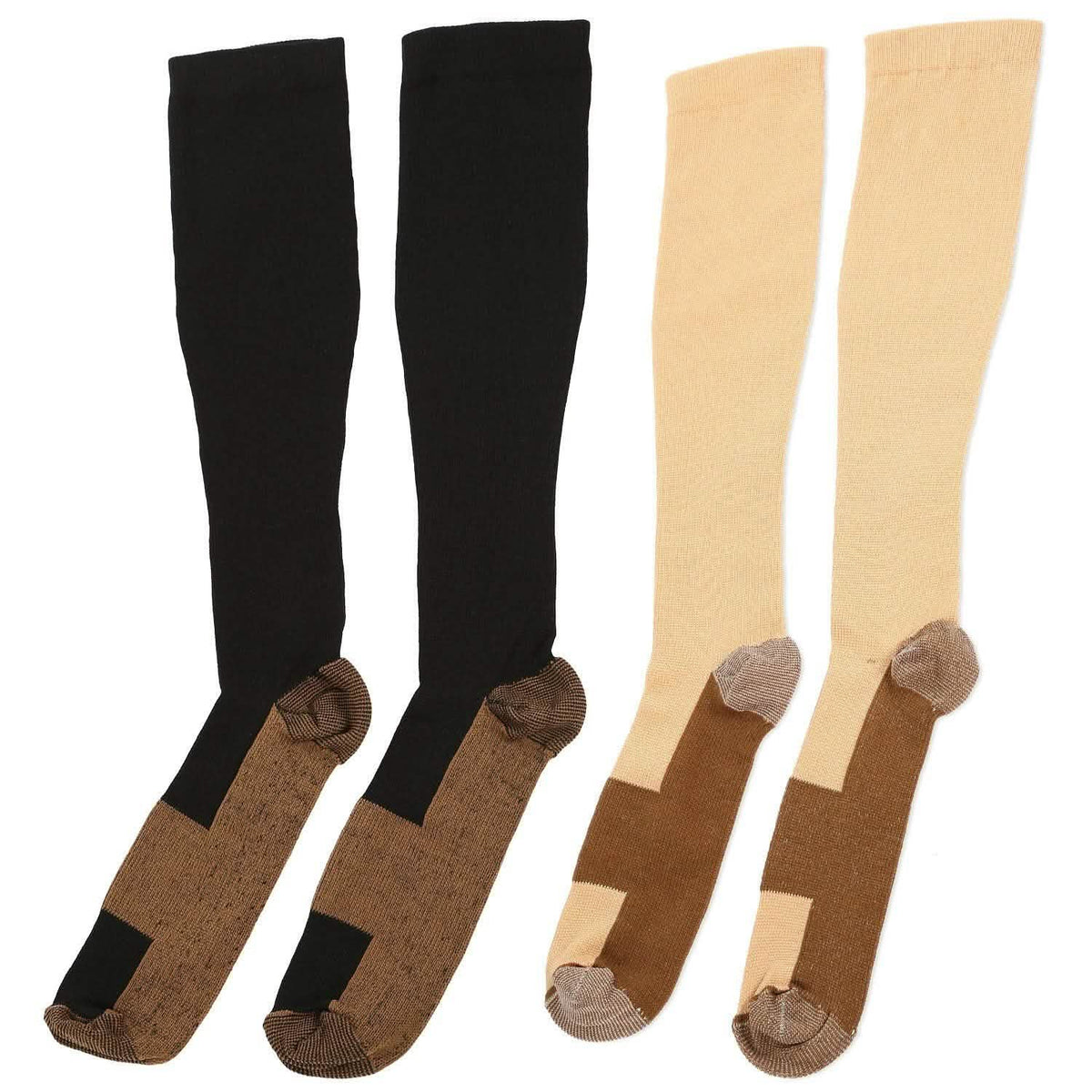 Unisex Copper Compression Socks Health & Wellness - Tophatter Daily Deals