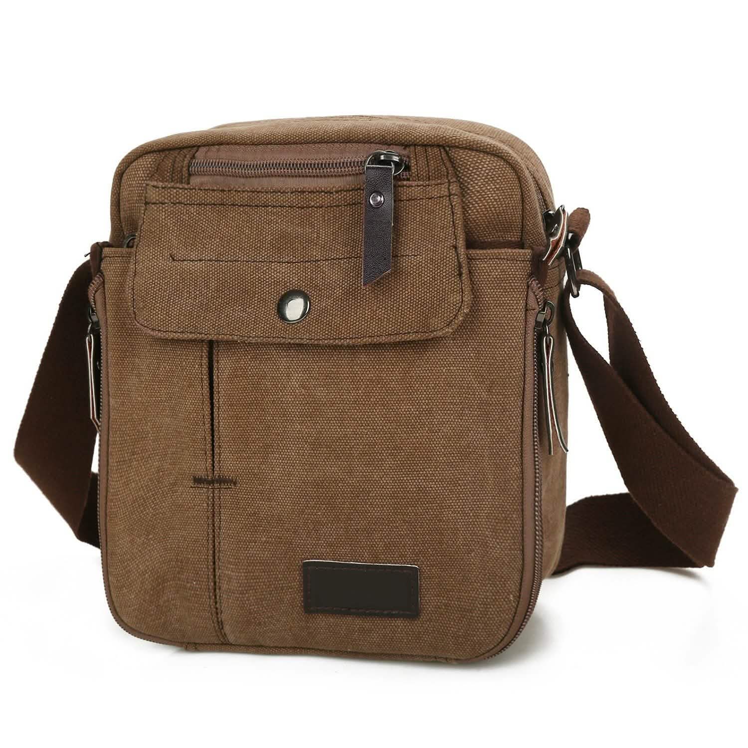 Unisex Crossbody Bags Canvas Coffee Handbags & Wallets - Tophatter Daily Deals