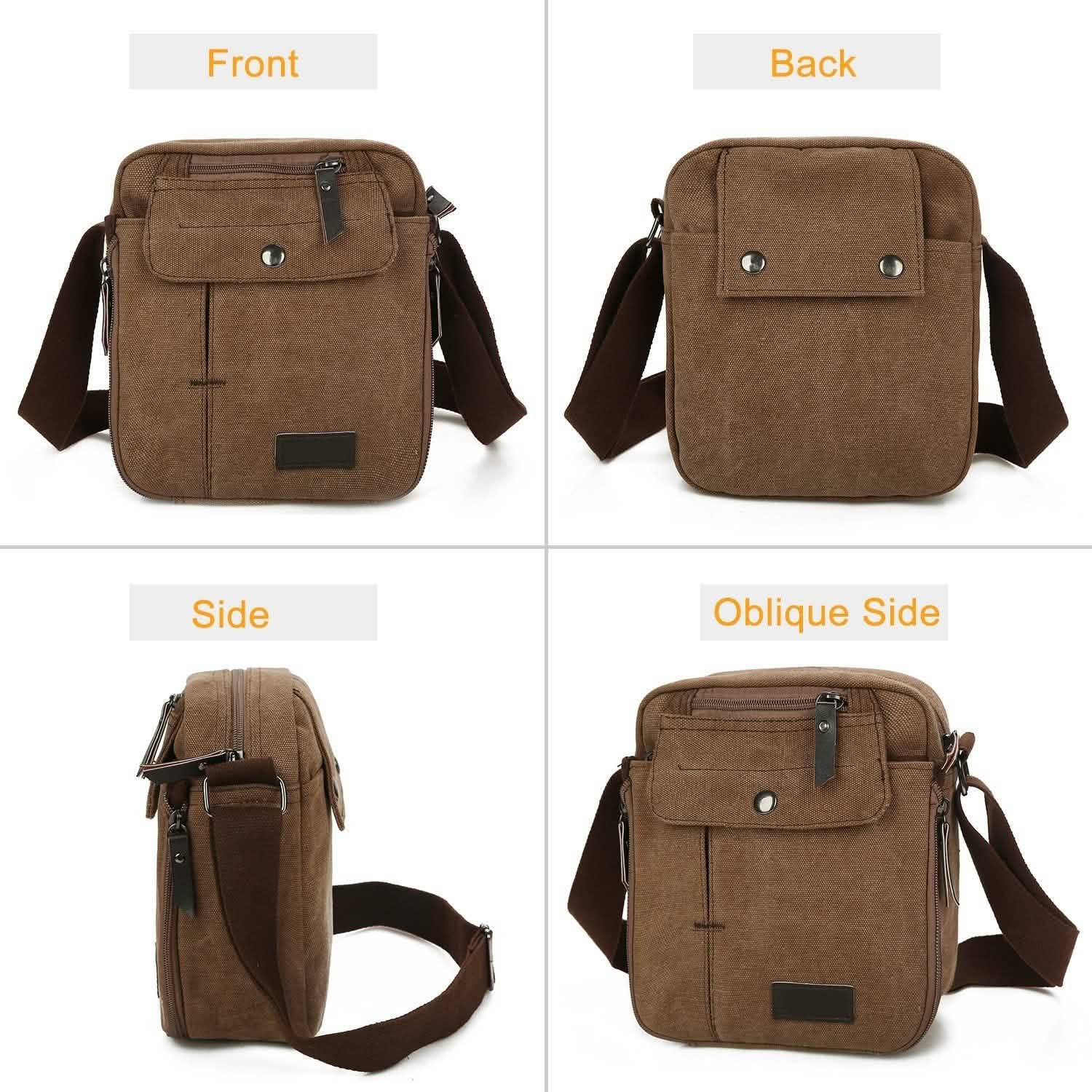 Unisex Crossbody Bags Canvas Handbags & Wallets - Tophatter Daily Deals