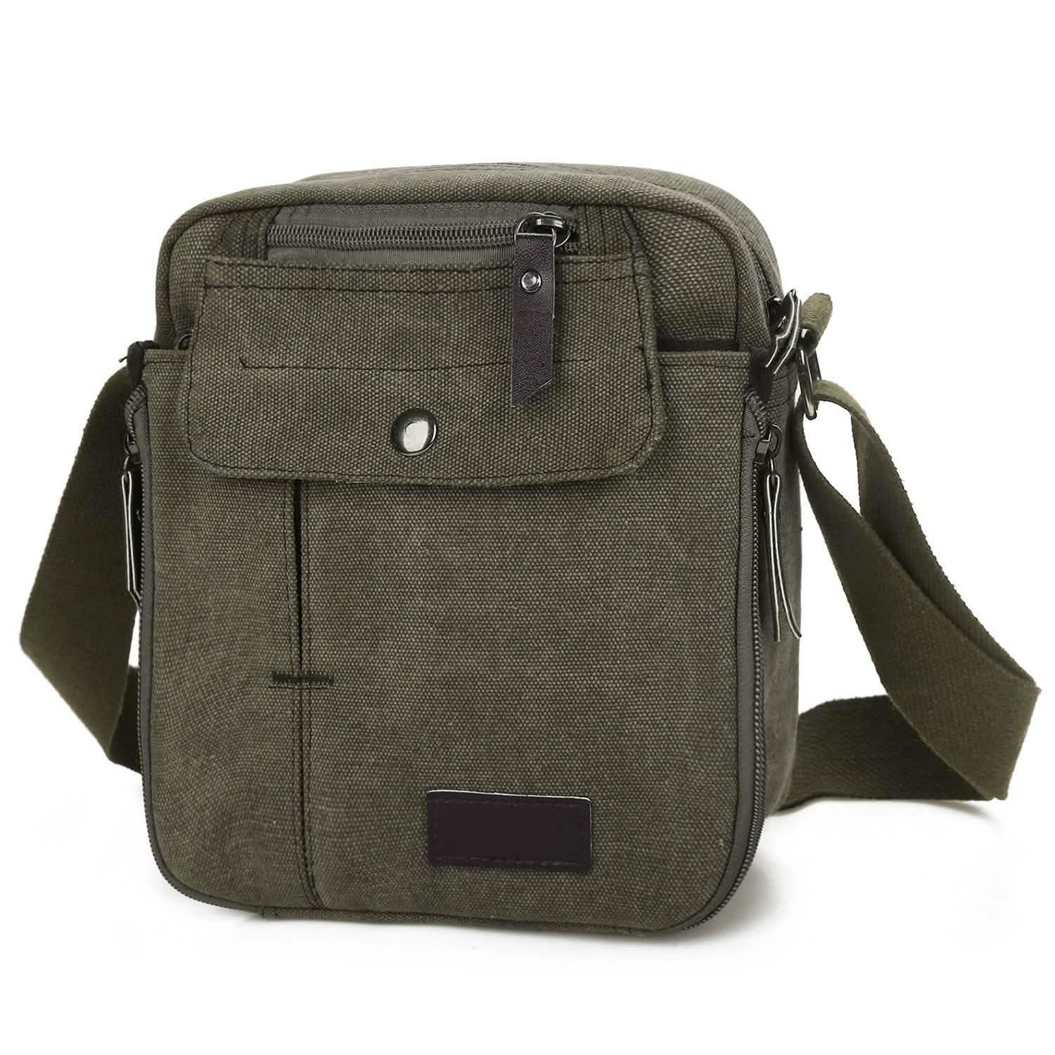 Unisex Crossbody Bags Canvas Green Handbags & Wallets - Tophatter Daily Deals