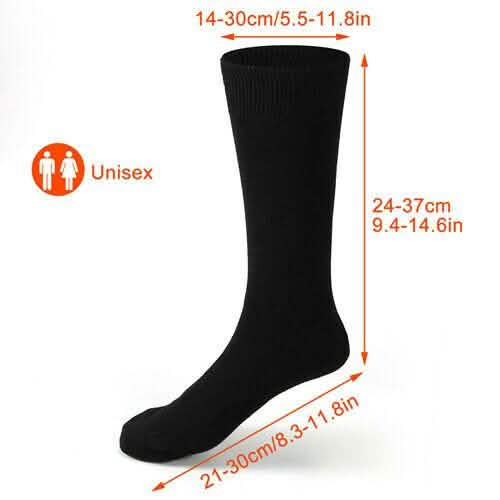 Unisex Electric Heated Socks - Rechargeable Outdoor Recreation - Tophatter Daily Deals