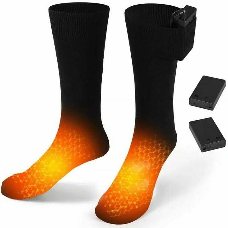 Unisex Electric Heated Socks - Rechargeable Outdoor Recreation - Tophatter Daily Deals