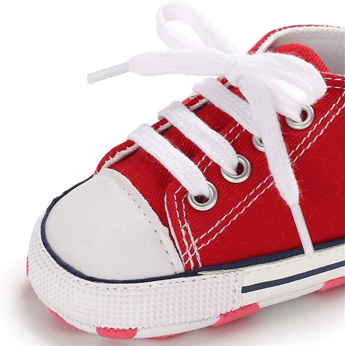 Unisex High Top Sneaker Soft Anti-Slip Sole Newborn Infant Denim Shoes Baby Gear - Tophatter Daily Deals