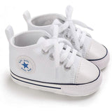 Unisex High Top Sneaker Soft Anti-Slip Sole Newborn Infant Denim Shoes Baby Gear - Tophatter Daily Deals