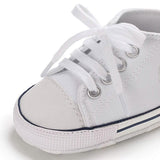 Unisex High Top Sneaker Soft Anti-Slip Sole Newborn Infant Denim Shoes Baby Gear - Tophatter Daily Deals