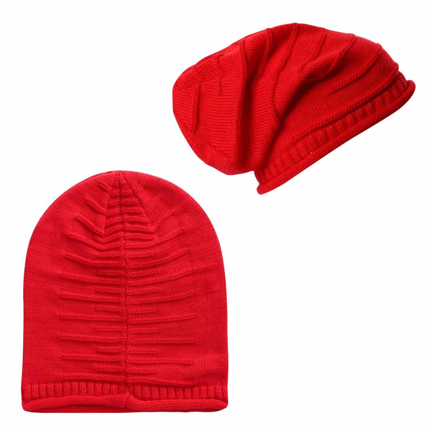 Unisex Knit Beanie Slouchy Baggy Hat Hats - Tophatter Daily Deals