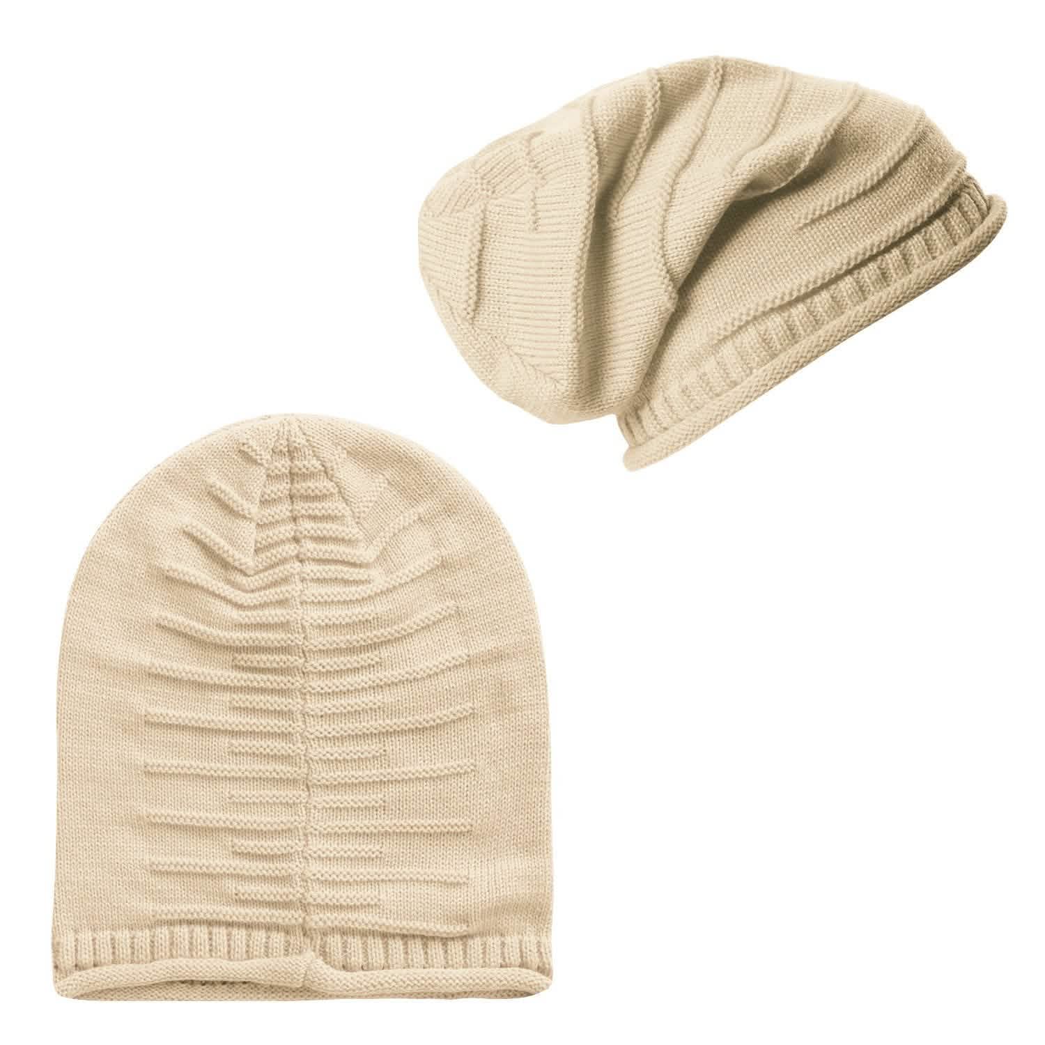 Unisex Knit Beanie Slouchy Baggy Hat Hats - Tophatter Daily Deals