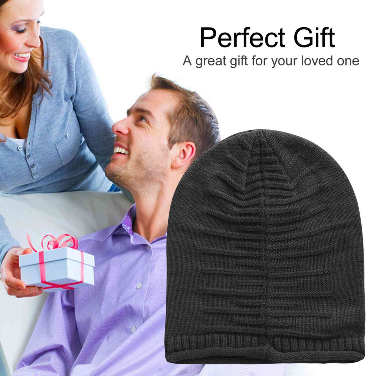 Unisex Knit Beanie Slouchy Baggy Hat Hats - Tophatter Daily Deals