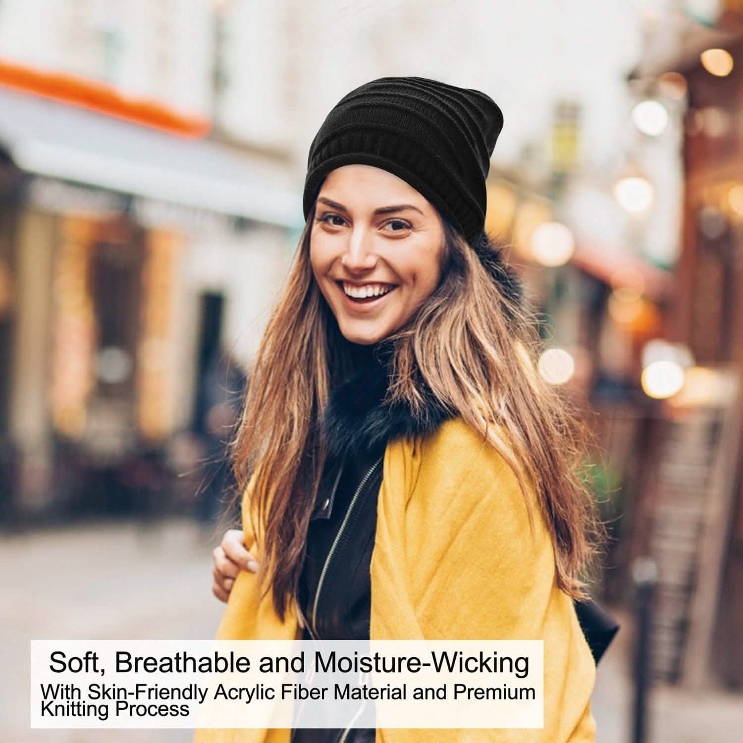 Unisex Knit Beanie Slouchy Baggy Hat Hats - Tophatter Daily Deals