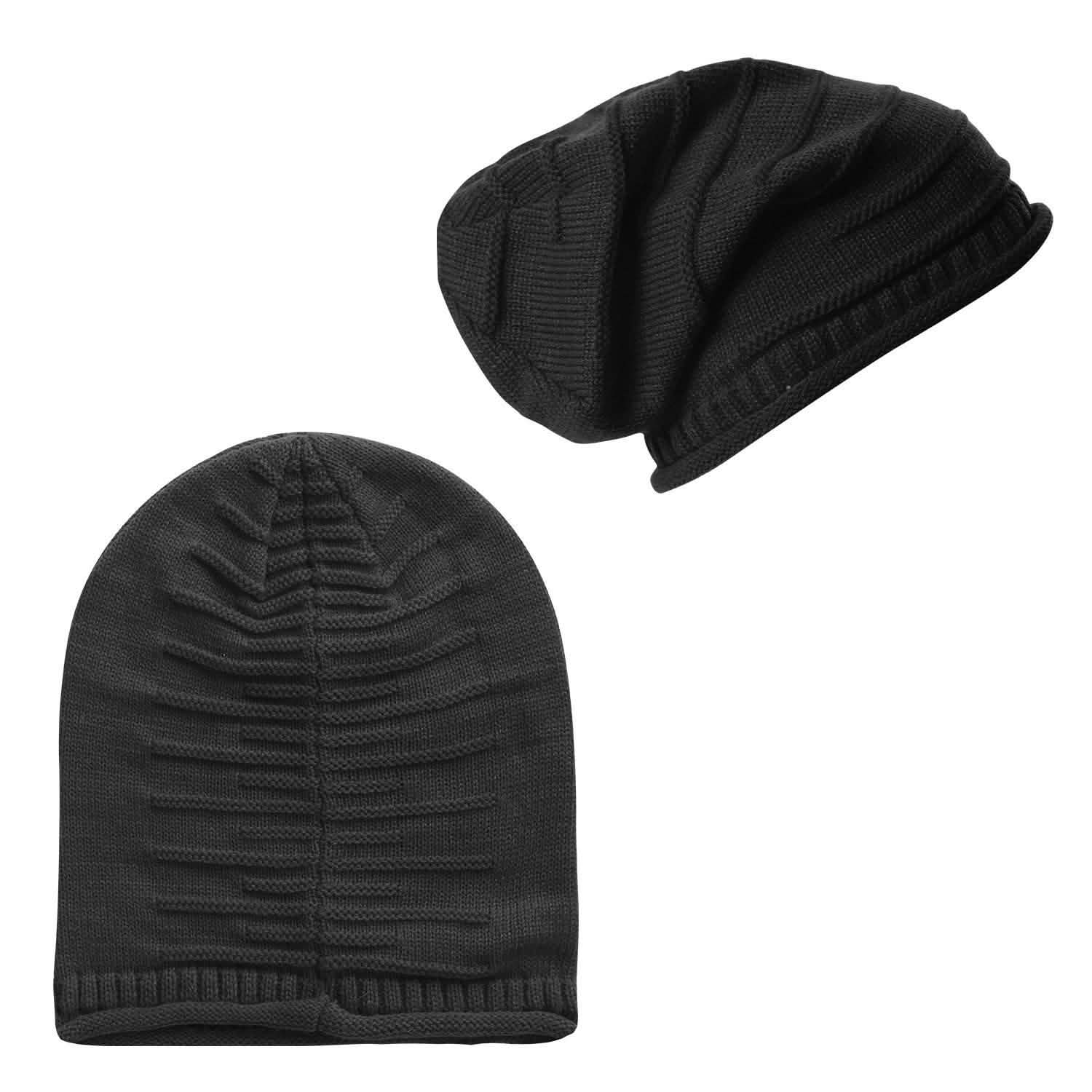 Unisex Knit Beanie Slouchy Baggy Hat Hats - Tophatter Daily Deals