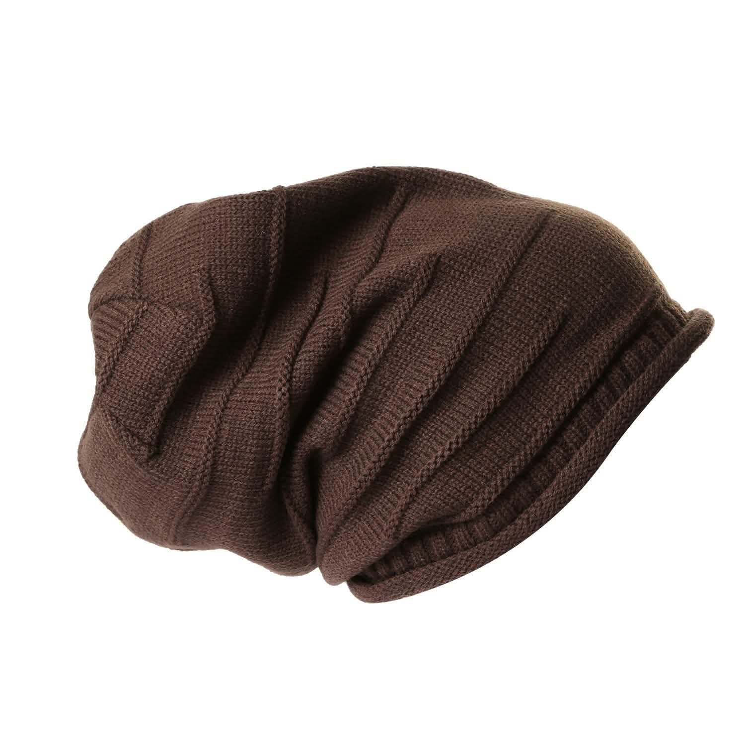 Unisex Knit Beanie Slouchy Baggy Hat Hats - Tophatter Daily Deals