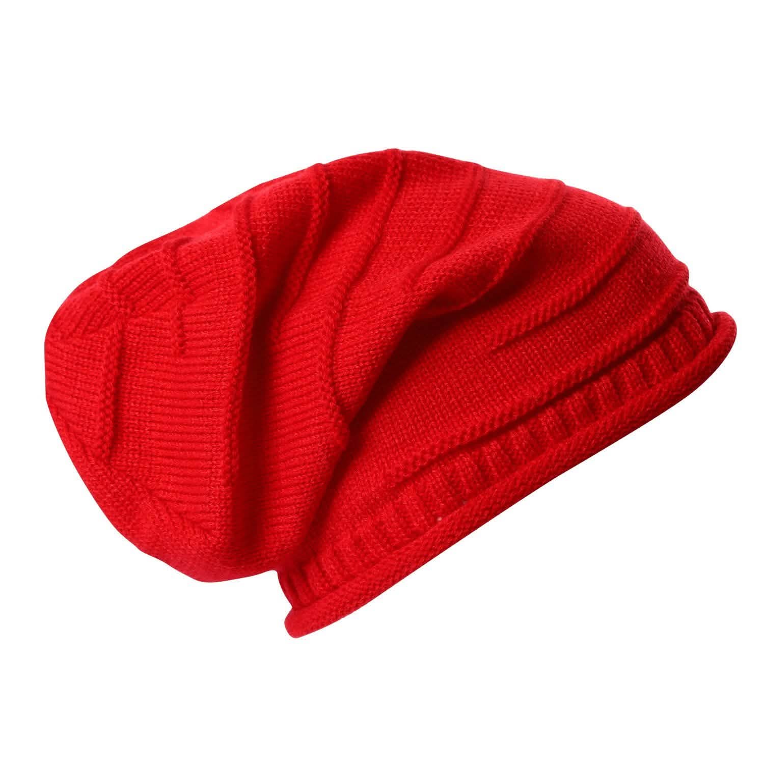 Unisex Knit Beanie Slouchy Baggy Hat Hats - Tophatter Daily Deals
