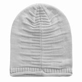 Unisex Knit Beanie Slouchy Baggy Hat Gray Hats - Tophatter Daily Deals