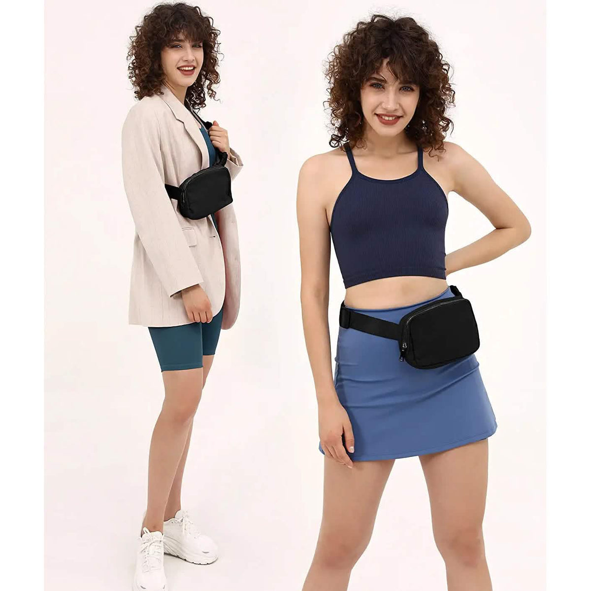 Unisex Mini Belt Bag with Adjustable Straps Small Belt Bag Handbags & Wallets - Tophatter Daily Deals