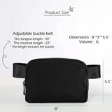 Unisex Mini Belt Bag with Adjustable Straps Small Belt Bag Handbags & Wallets - Tophatter Daily Deals