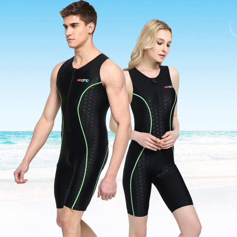Unisex one-piece professional sports competition swimsuits Swimwear - Tophatter Daily Deals